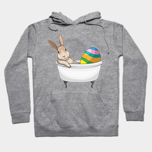 Bunny Easter Easter egg Bathtub Hoodie by Markus Schnabel